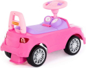 Каталка-автомобиль SuperCar №3 Полесье со звуковым сигналом, розовая
