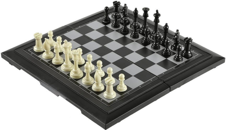 Игра настольная ABtoys Шахматы, шашки, нарды магнитные, 3 в 1, Академия Игр