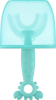 Зубная щётка-массажёр для детей Крабик с футляром, цвет голубой