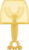 Зубная щётка-массажёр для детей Крабик с футляром, цвет жёлтый