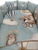Комплект для овальной и прямоугольной кроватки Lappetti 6 предметов Навстречу приключениям, голубой