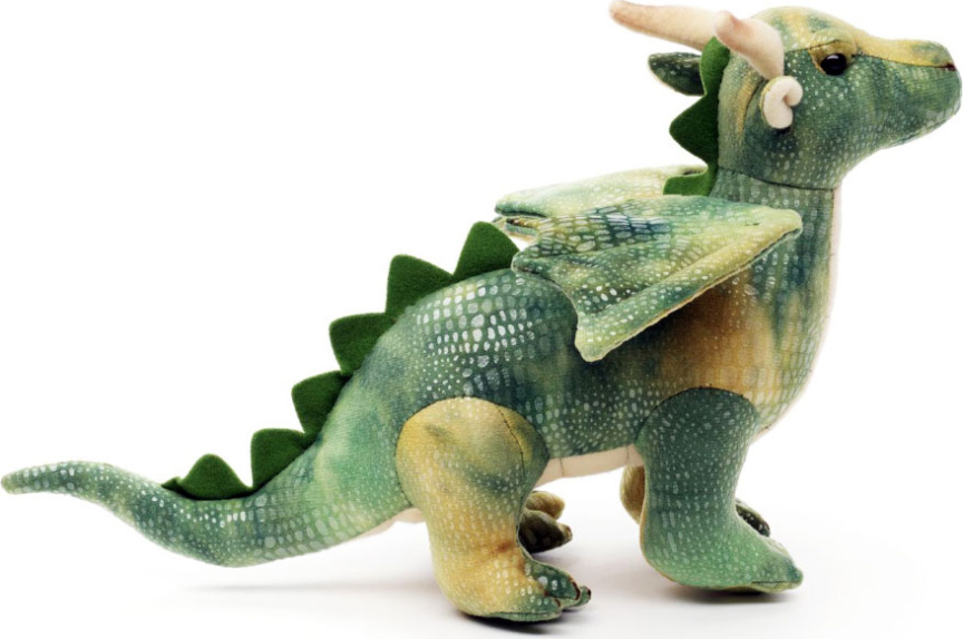 Игрушка мягконабивная Дракон Leosco, 25 см, зеленая, арт. GD025122