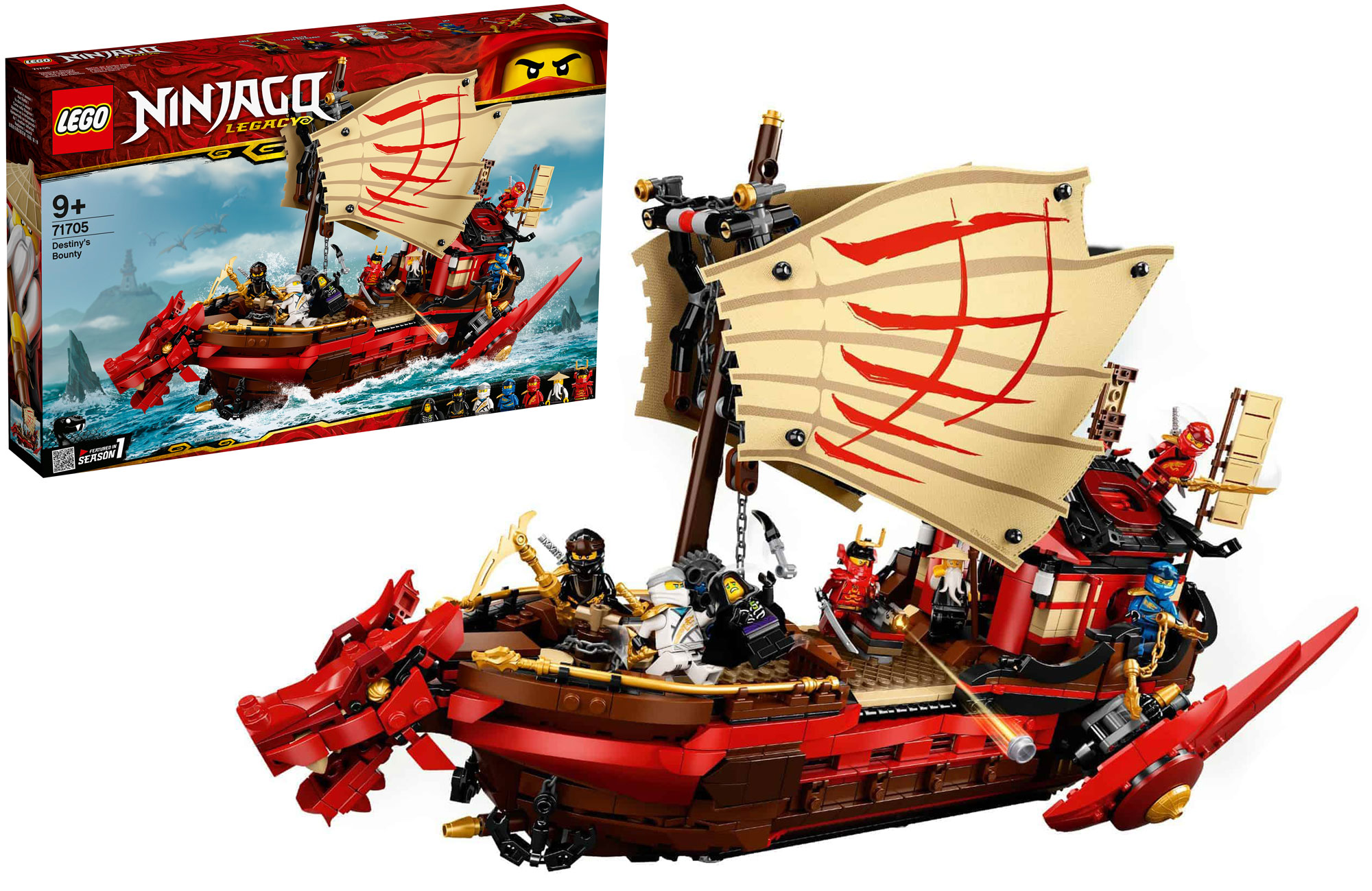 Конструктор LEGO Ninjago 71705 Летающий корабль Мастера Ву купить в Москве  в интернет-магазине LEMI KIDS