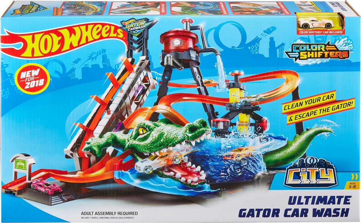 Купить Трек Hot Wheels City Ultimate Gator Car Wash FTB67 в Москве в  интернет-магазине LEMI KIDS