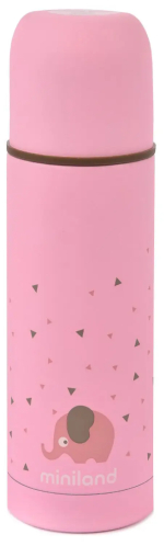 Фотография товара Детский термос для жидкостей Miniland Silky Thermos розовый 500 мл