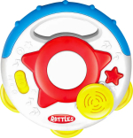 Игрушка-погремушка развивающая музыкальная Бубен 20х5х18.8 см, Huanger Игрушка-погремушка развивающая музыкальная Бубен 20х5х18.8 см, Huanger