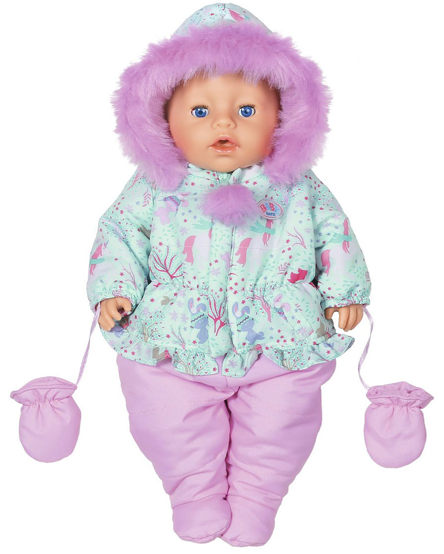 Интерактивная кукла Zapf Creation Baby Born Soft Touch Зимняя серия, 43 см,  827-529 купить в Москве в интернет-магазине LEMI KIDS