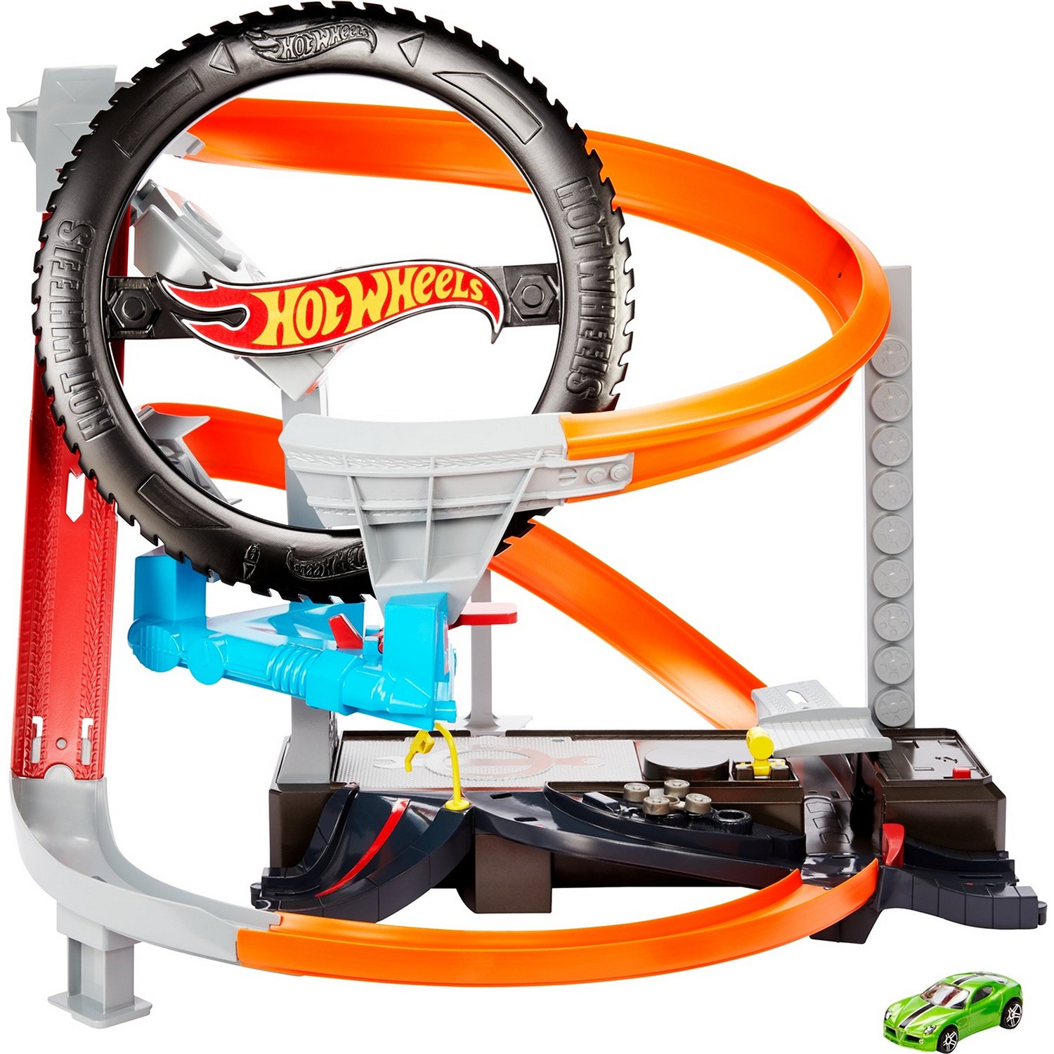 Купить Трек Hot Wheels Hyper-Boost Tire Shop GJL16 в Москве в  интернет-магазине LEMI KIDS