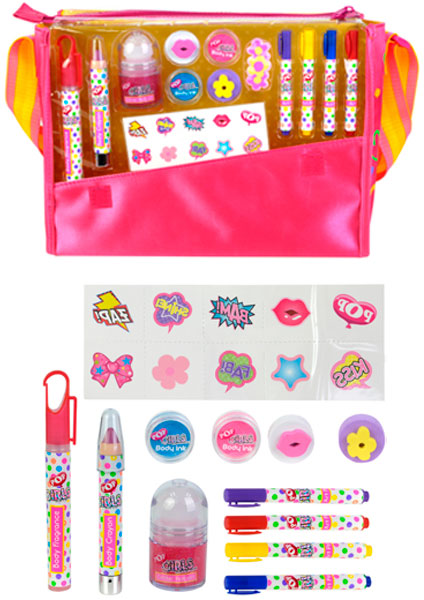 Набор детской декоративной косметики в сумке