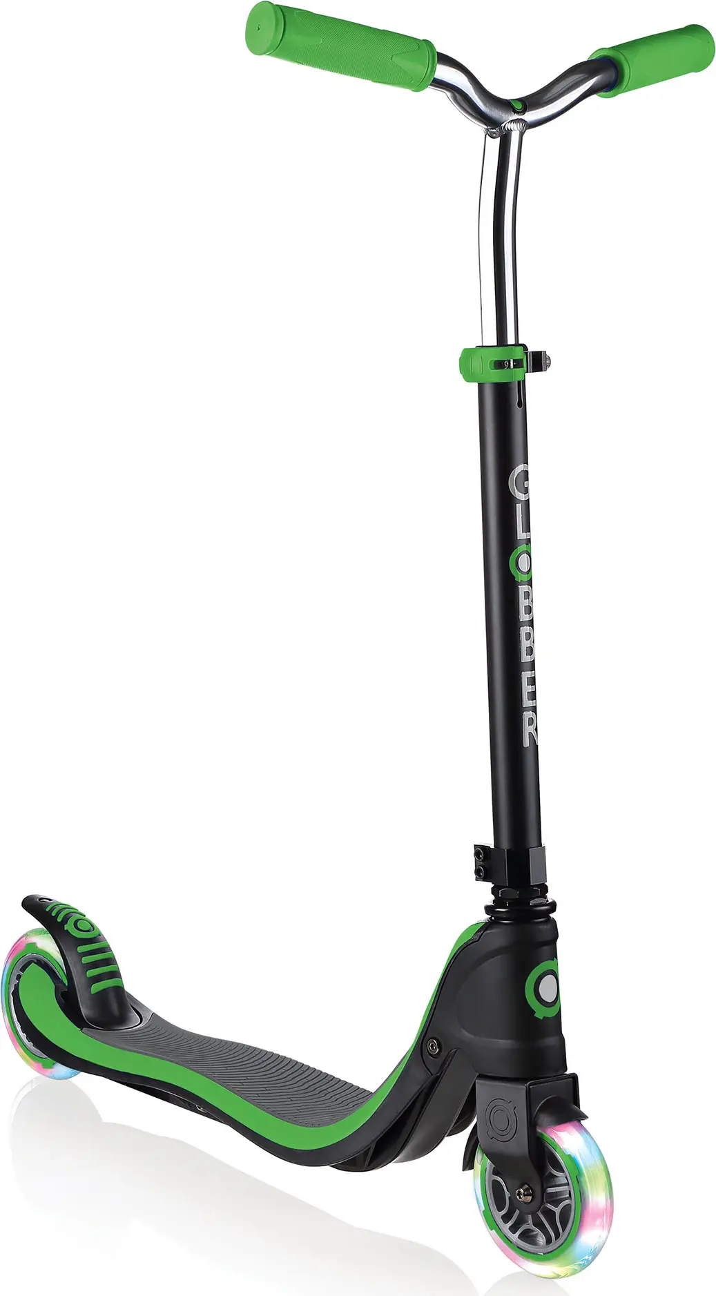 Самокат Globber FLOW 125 LIGHTS (2022) зеленый