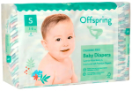 Фотография товара Подгузники Offspring Динозавры S 3-6 кг 48 штук