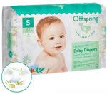 Фотография товара Подгузники Offspring Лимоны S 3-6 кг 48 штук
