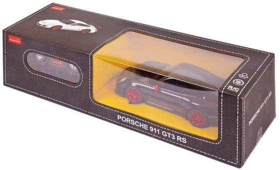 Машина р/у 1:24 Porsche GT3 RS, 18см, цвет чёрный 27MHZ