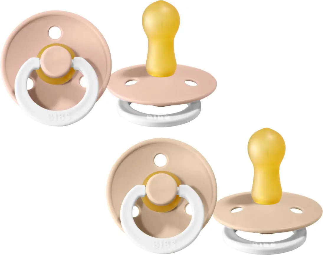 Набор пустышек Bibs Colour Blush Glow, Vanilla Glow 0-6 месяцев