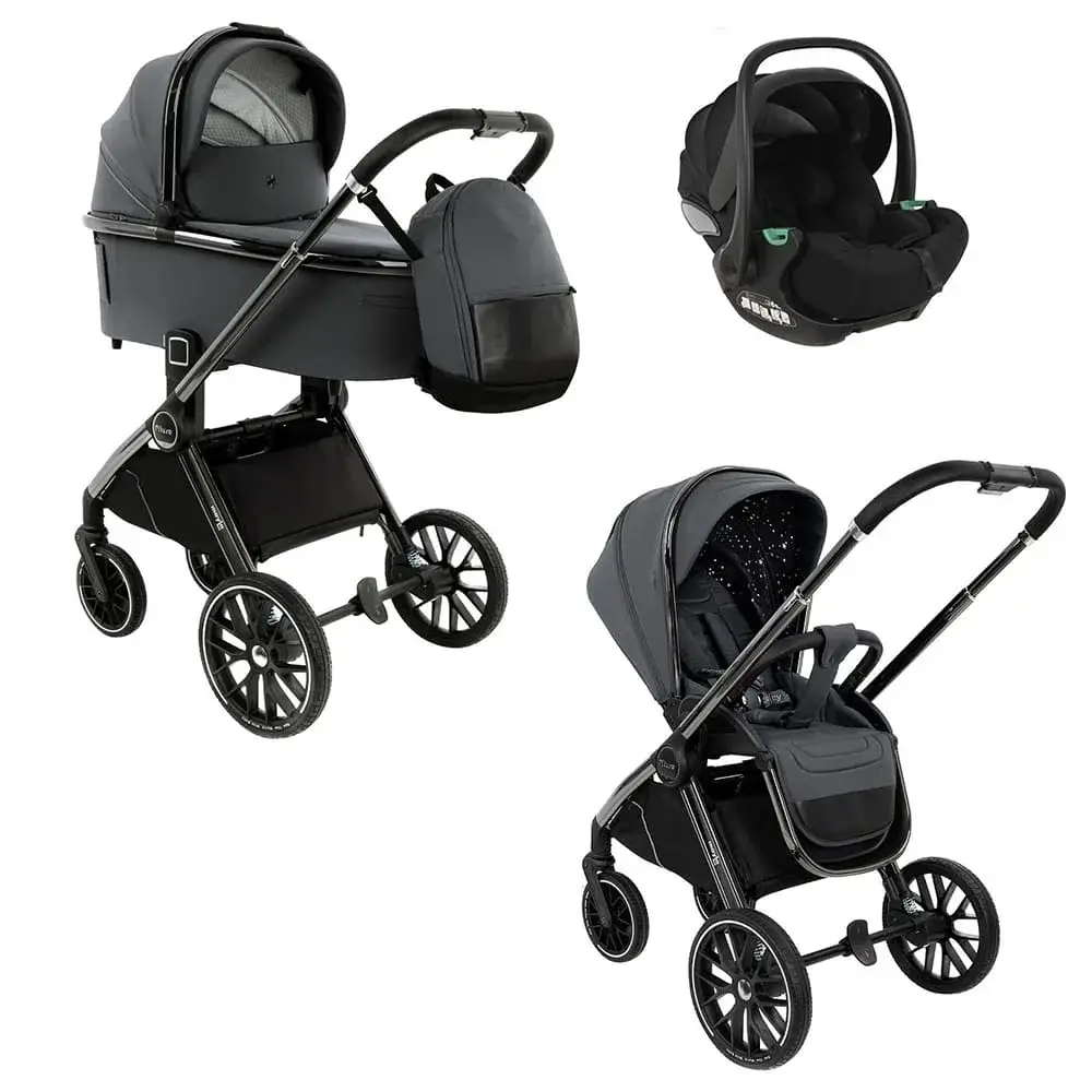 Коляска Pituso Mayla Lux 3 в 1 Dark Grey