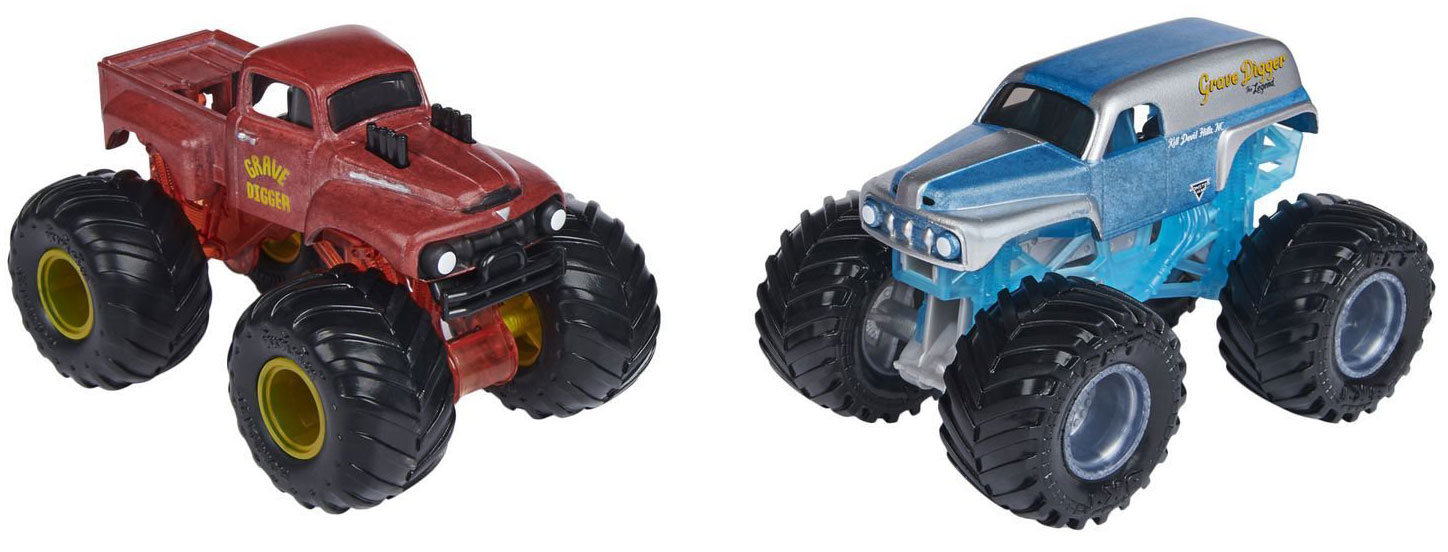 Купить Набор машинок Monster Jam Монстр Джем, Траки, меняющие цвет, М 1:64,  2 шт (6044943) в ассортименте в Москве в интернет-магазине LEMI KIDS