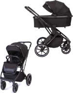 Фотография товара Коляска детская Peppy Tecla 2 в 1 Shadow Black Chrome Edition, черная