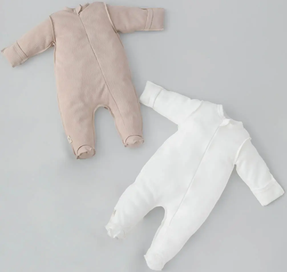 Комбинезон слип на молнии KiDi Kids Капучино, 2 шт, р. 22, рост 68-74 см