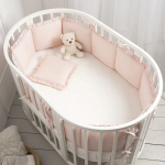 Фотография товара Защита для детской кроватки бампер универсальный Perina Lovely Dream розовый