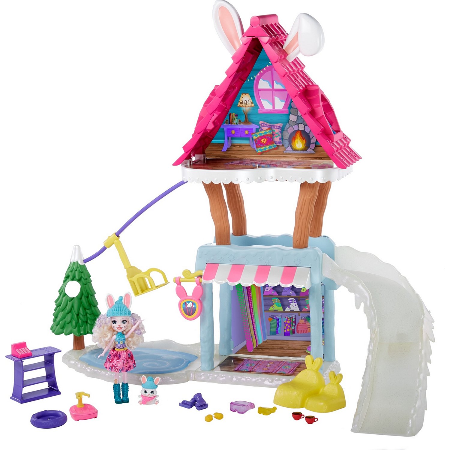 Игровой набор Enchantimals Hoppin Ski Chalet Лыжный домик, GJX50 купить в  Москве в интернет-магазине LEMI KIDS