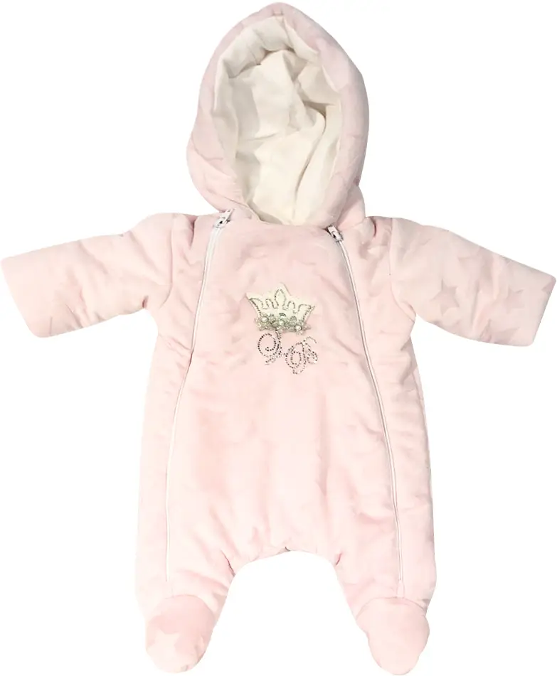 Комбинезон утеплённый Luxury Baby Звёздочка розовый 74