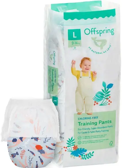 Трусики-подгузники Offspring, размер L, 9-14 кг, 36 шт, расцветка Риф