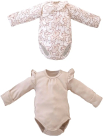 Фотография товара Боди KiDi kids с длинным рукавом Корги Веня 2 штуки 22, 68-74 см