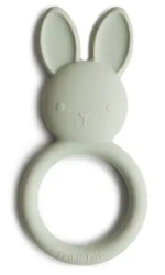 Силиконовый прорезыватель Mushie Bunny Sage Силиконовый прорезыватель Mushie Bunny Sage