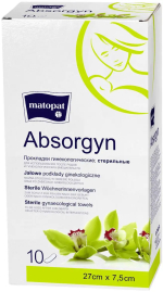 Фотография товара Прокладки гинекологические Absorgyn matopat стерильные 10 штук