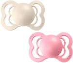 Фотография товара Набор пустышек Bibs Supreme Latex Ivory, Baby Pink 0-6 месяцев