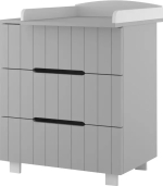Комод Incanto Vikki 800/3, цвет серый, белый Комод Incanto Vikki 800/3, цвет серый, белый