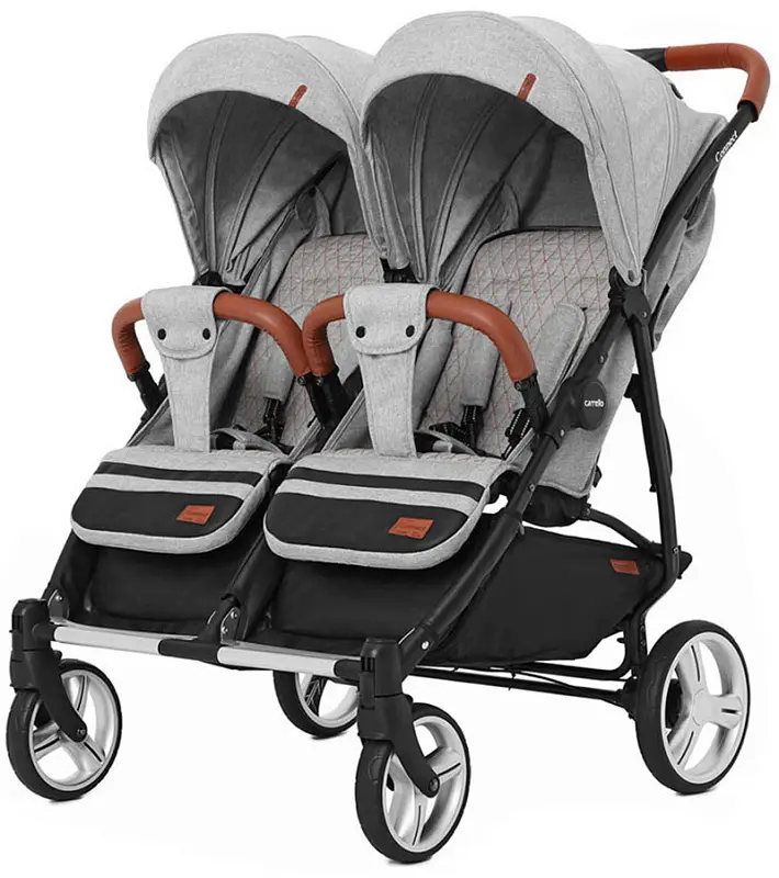 Коляска для двойни Carrello Connect (2 в 1) Rock Gray