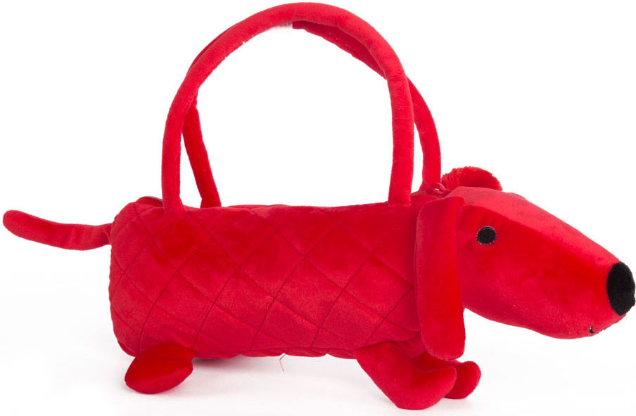 Собачка-сумочка красная, 35 см