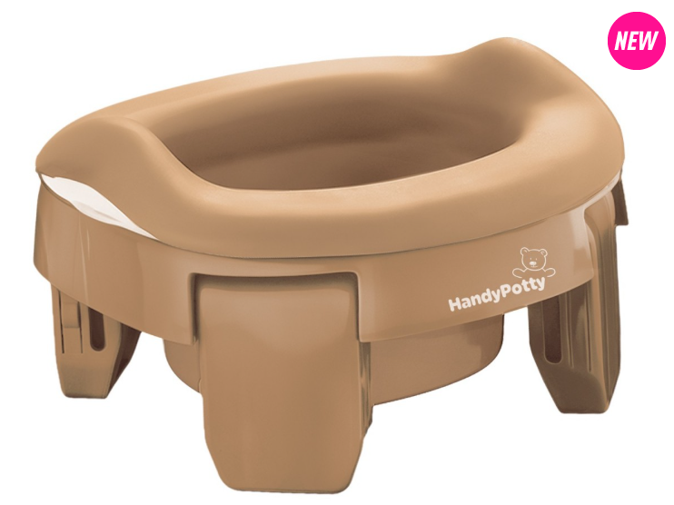Горшок универсальный HandyPotty 3 в 1 бежевый и вкладка бежевая
