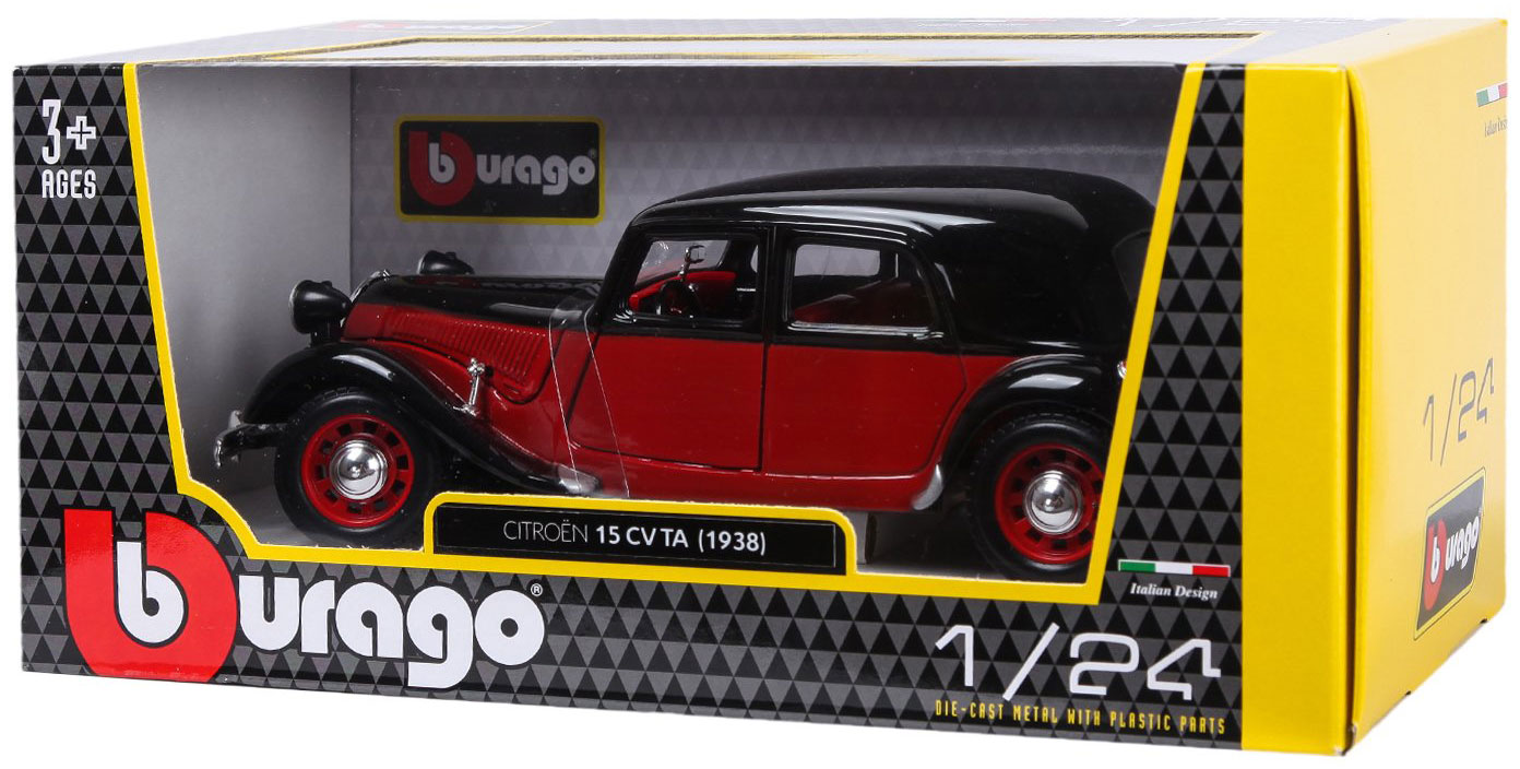 Легковой автомобиль Bburago Citroen 15 CV TA (1938) (18-22017) 1:24 купить  в Москве в интернет-магазине LEMI KIDS