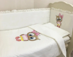 Набор в кроватку 6 предметов Little Star Принт Р133 Совушка 120х60 см
