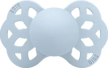 Пустышка силиконовая Bibs Infinity Anatomical, Baby Blue, 0+ мес.