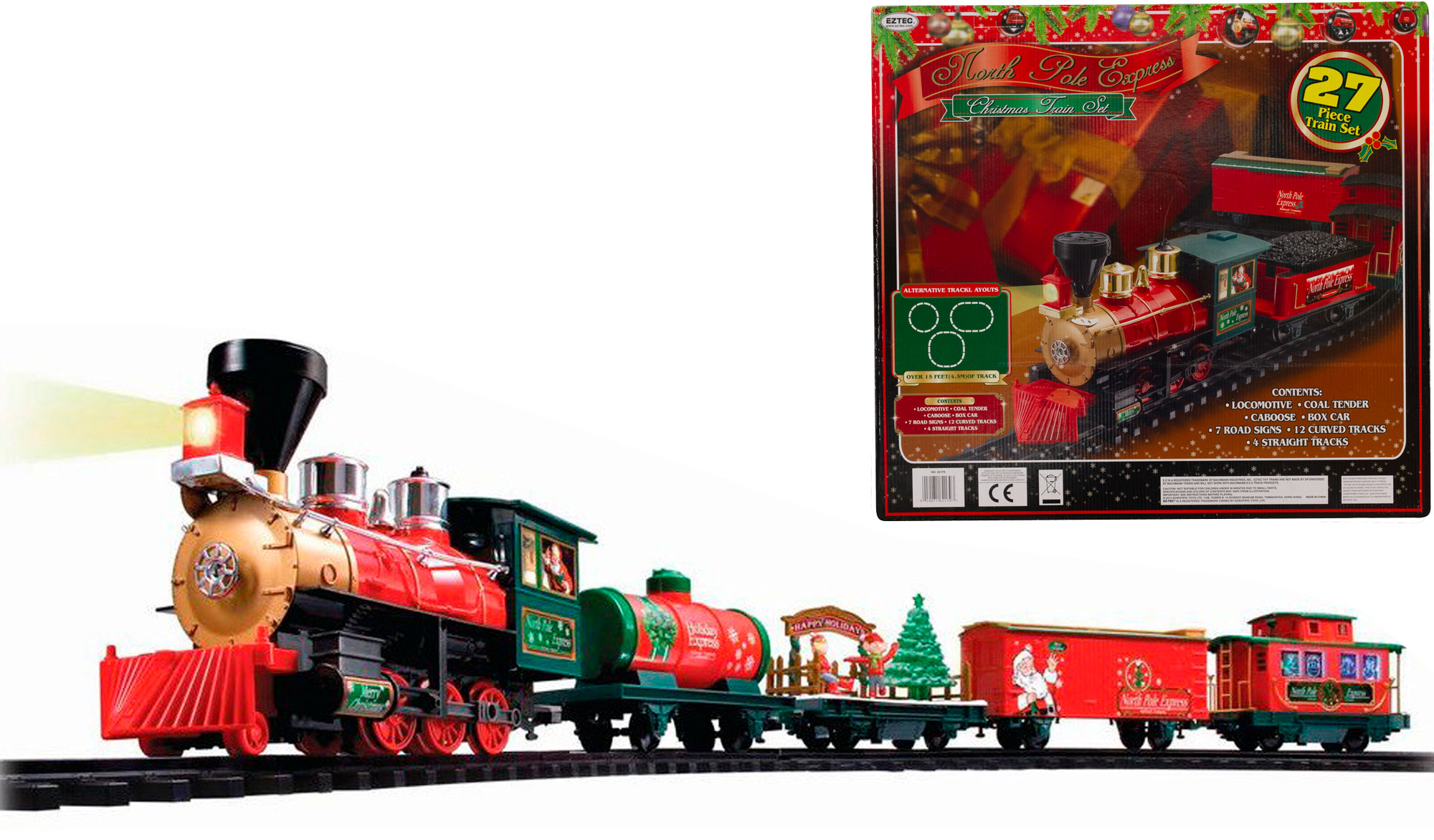 Eztec polar express train set on sale