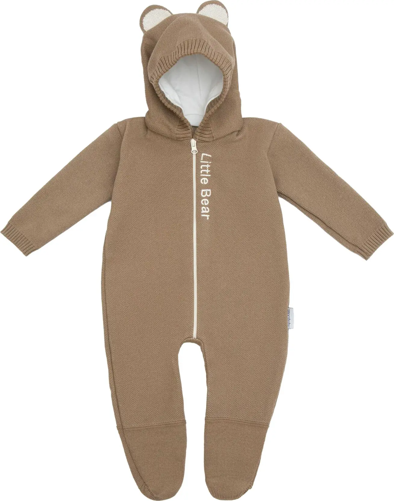 Комбинезон детский Amarobaby Pure Love Forest, бежевый, вязаный, демисезонный, р.68