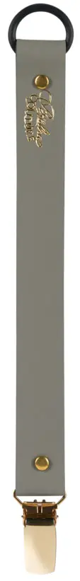 Клипса для соски Bjallra Couture Grey Faux Leather