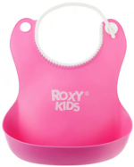 Фотография товара Нагрудник мягкий с кармашком Roxy Kids розовый