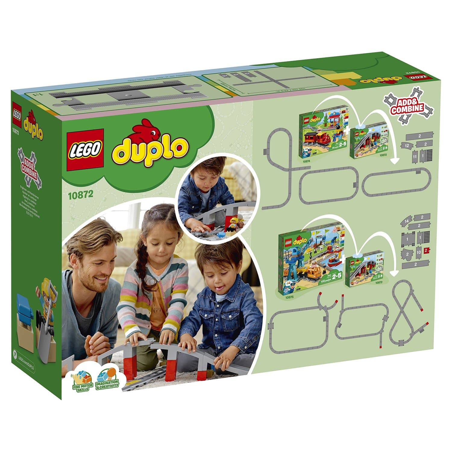 Конструктор LEGO DUPLO 10872 Железнодорожный мост и рельсы купить в Москве  в интернет-магазине LEMI KIDS