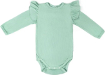 Фотография товара Боди детское с длинным рукавом с рюшами AMAROBABY Fashion, зеленый, р.68