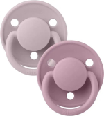 Фотография товара Набор пустышек силиконовых Bibs De Lux, Dusky Lilac/Heather, 2 шт