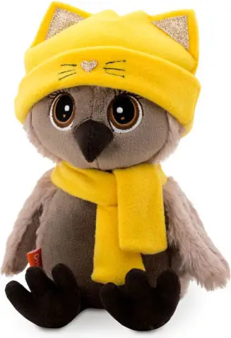 Игрушка мягконабивная Сова Соня Шапка Котёнок, Orange Toys, 25 см