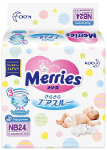 Фотография товара Подгузники Merries 24 штуки NB 0-5 кг