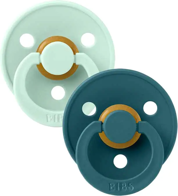 Набор пустышек латексных Bibs Colour, Nordic Mint/Forest Lake, 2 шт