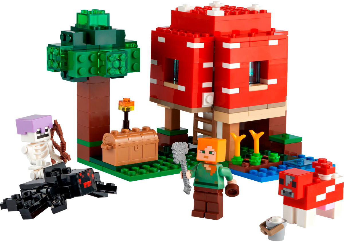 Конструктор Lego Minecraft 21179 Грибной дом купить в Москве в  интернет-магазине LEMI KIDS