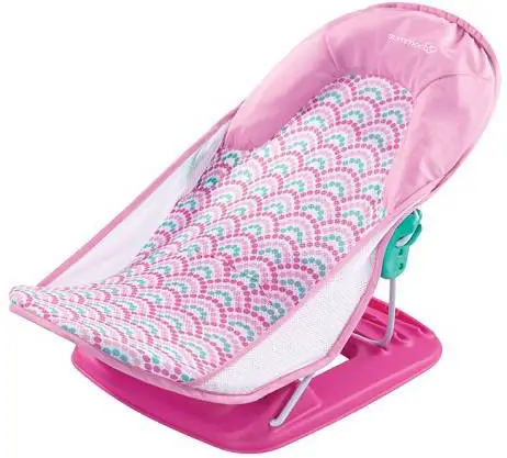 Горка для купания Summer Infant Deluxe Baby Bather розовый, волны