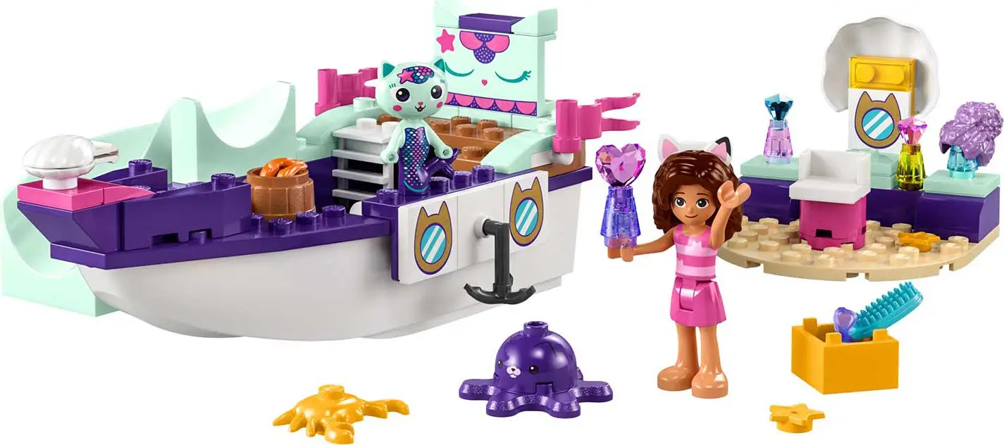 Конструктор Lego Gabby's Dollhouse Корабль и спа Габби и МерКэта